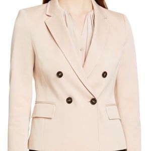 Boss Jalerma Double Breasted Jacket in Nude